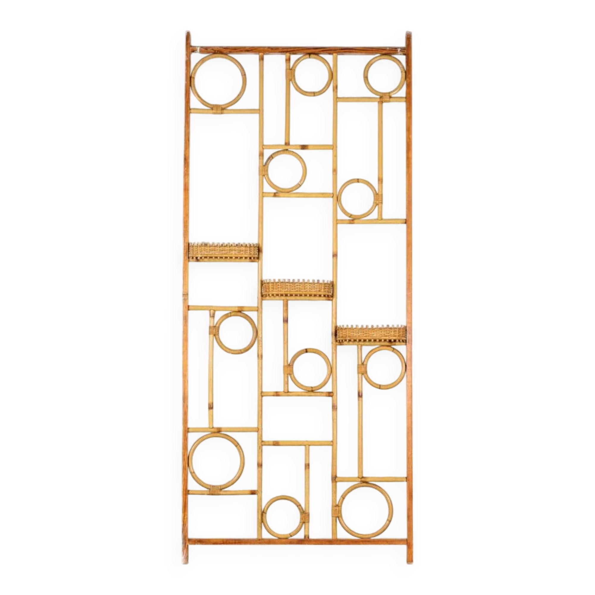 Bamboo and wood screen