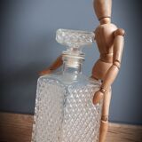 Carafe whiskey in chiselled glass