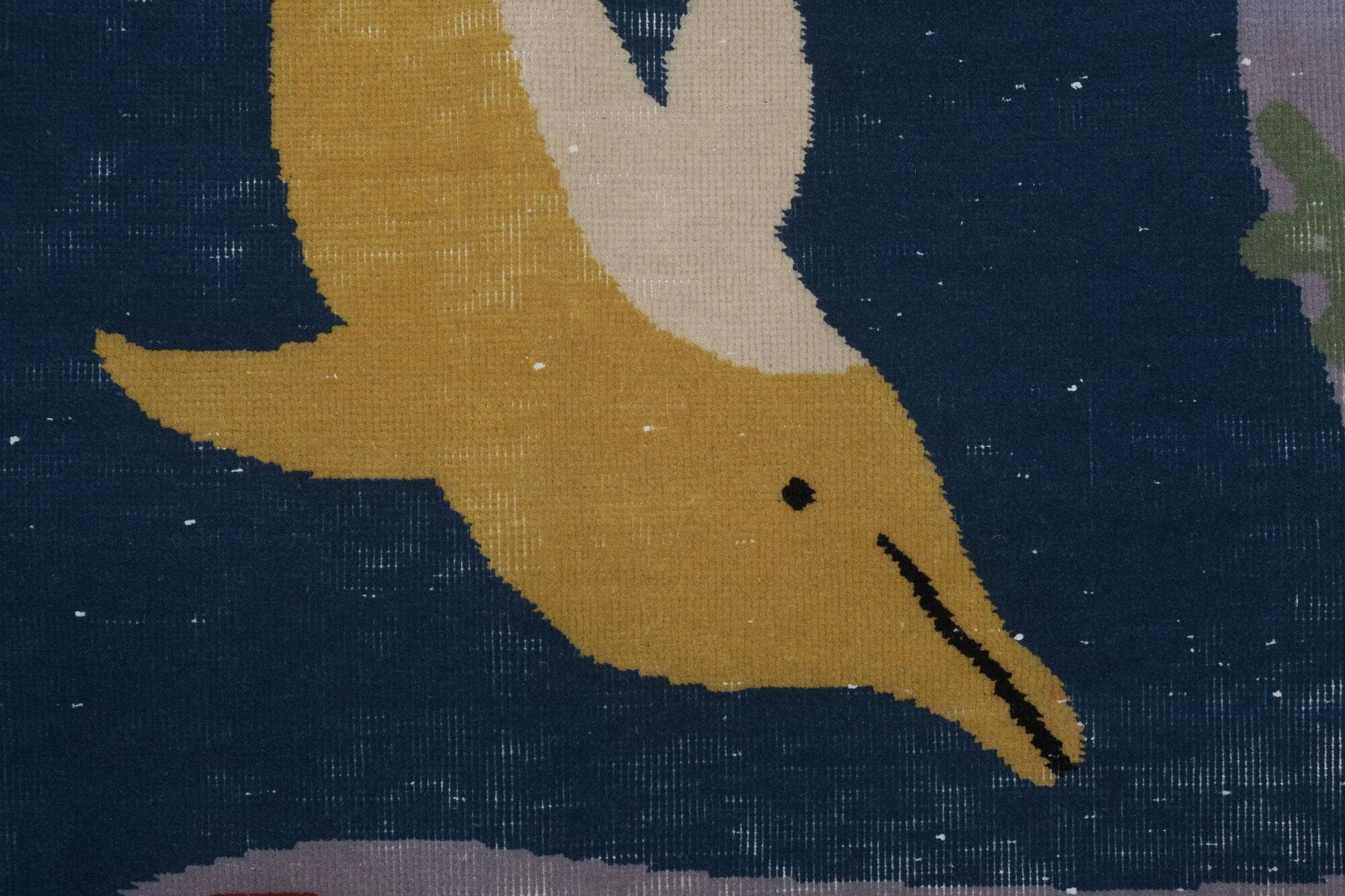 Vintage handmade Turkish rug 120x177 cm