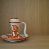 Deruta handle candle holder