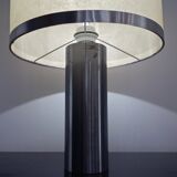 Vintage lamp in brushed aluminum from the 70s