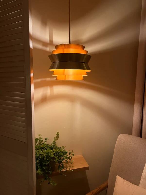 Pendentif Trava vintage - Carl Thore - lampe de design suédois