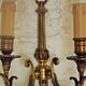 Pair french vintage cast bronze traditional empire style double wall lights