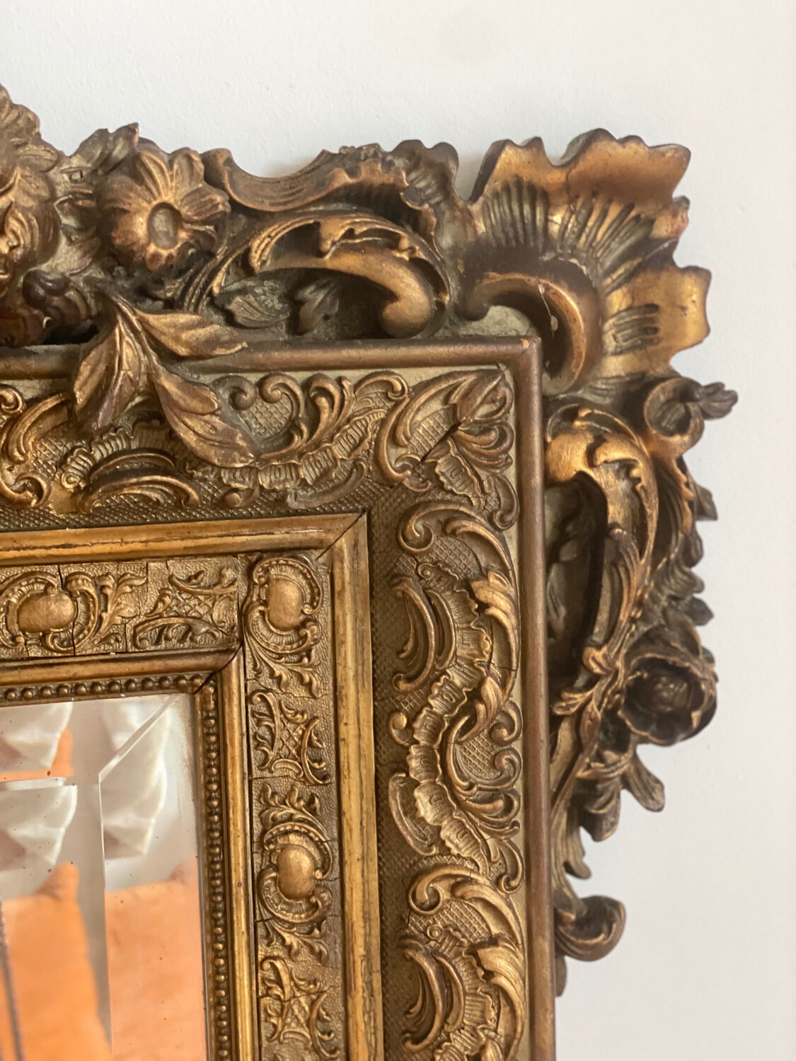 Large old mirror mercury 170x100cm