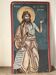 Greek god, oil on cardboard, icon