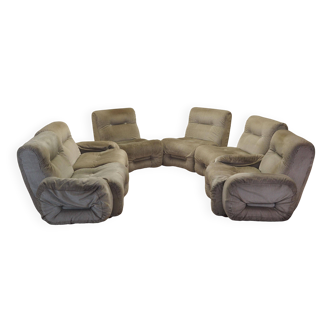 Modular sofa, Italian design, 1960s, production: Italy