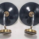 Wall lights in enamelled sheet metal