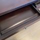 Bureau italien bois et cuir