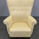 1950s Danish High Back Wing Lounge Chair Newly Reupholstered