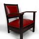Pair of Colonial Art Deco Carved Wood Armchairs, Algeria, 1930