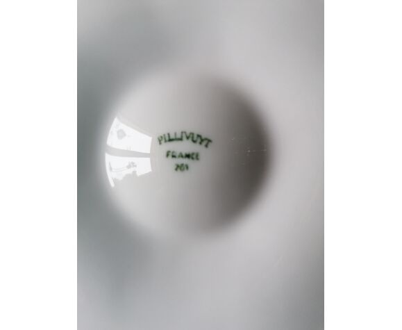 6 oyster plates white porcelain Pillivuyt