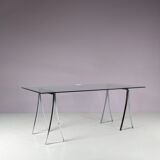 1970s “T07” Trestle dining table by Peter Ghyczy, Netherlands