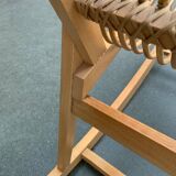 Mid-century German rattan rocking chair from Deutschen Werkstätten Hellerau, 1960s.