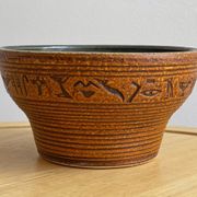 Low vintage german ceramic planter