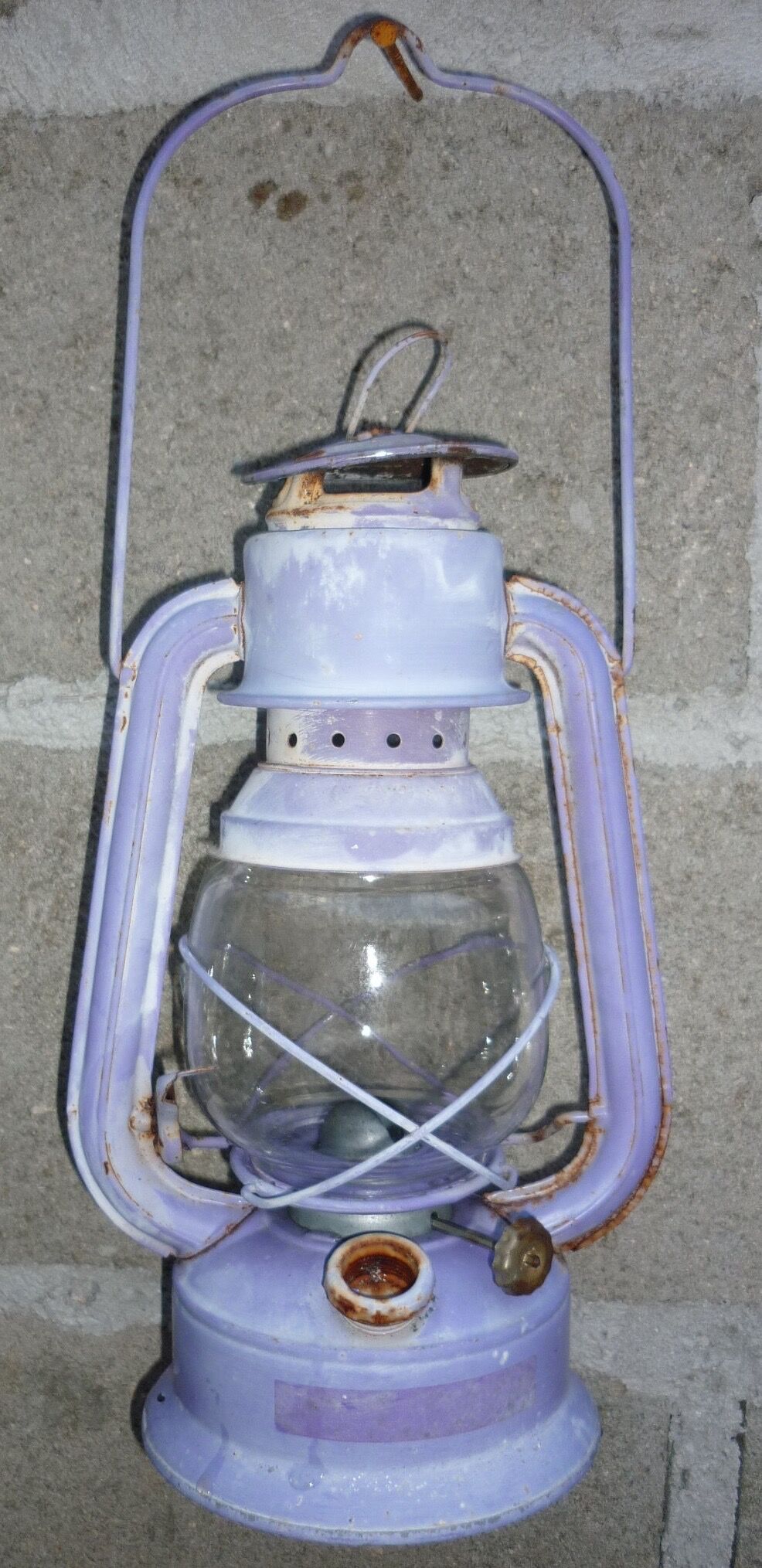 Guillouard purple oil storm lamp