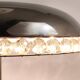 Mushroom Table Lamp in Nickel and Crystal Bakalowits Vienna, Austria, 1950s