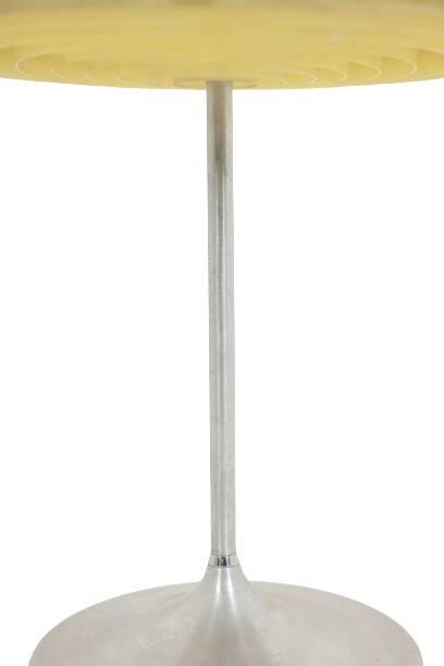 Stainless steel mushroom lamp, 1970s