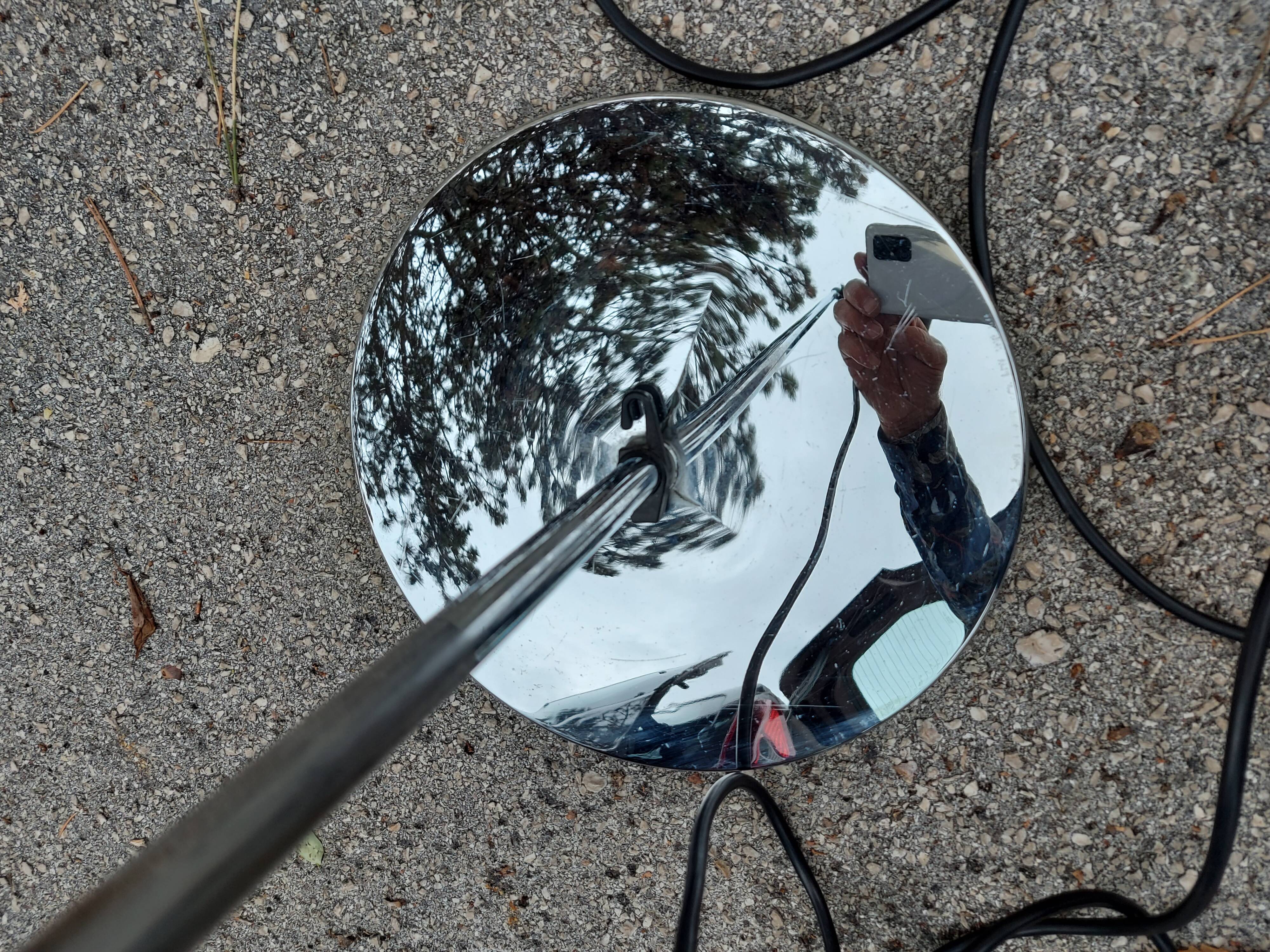 Vintage Italian lamppost Punto Luce