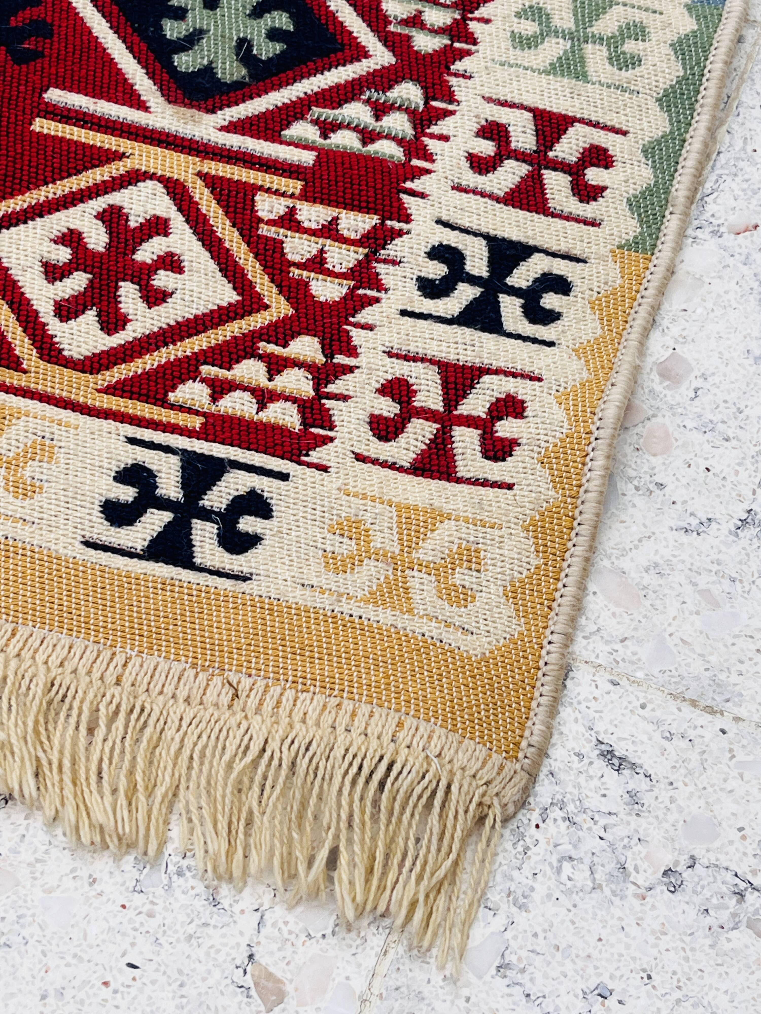 Reversible vintage rug