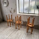 Set of 6 Olof Ottelin stools, Finland 1950.