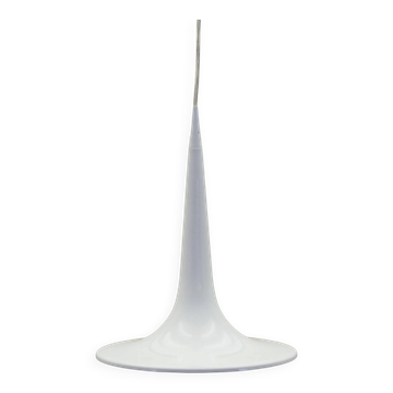 White pendant lamp, Danish design, 1970s, manufacturer: Frandsen