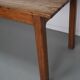 Antique Elm Early 20th Century French Rustic Farmhouse Dining Table