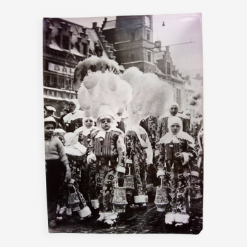 Binche carnival 1959 Gilles parade, Original photograph