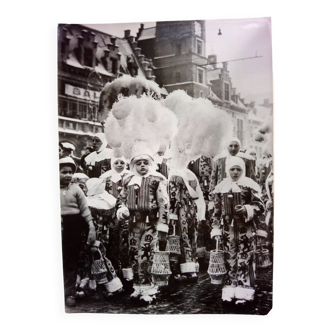 Binche carnival 1959 Gilles parade, Original photograph