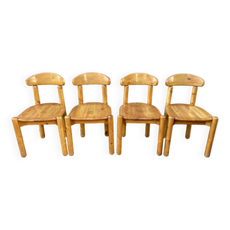 Wooden Chairs by Rainer Daumiller, 1970s, Set of 4