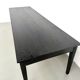 Large burnt wood table Shou Sugi Ban - 300 x 90 cm