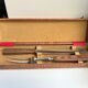 Duo of meat cutlery in solid wood 50s