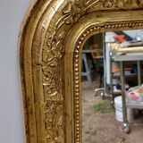 Golden mirror in louis-philippe style around 1870