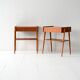 Pair of Vintage Scandinavian Teak Nightstands with hidden drawer