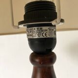 Turned wooden lamp h 50