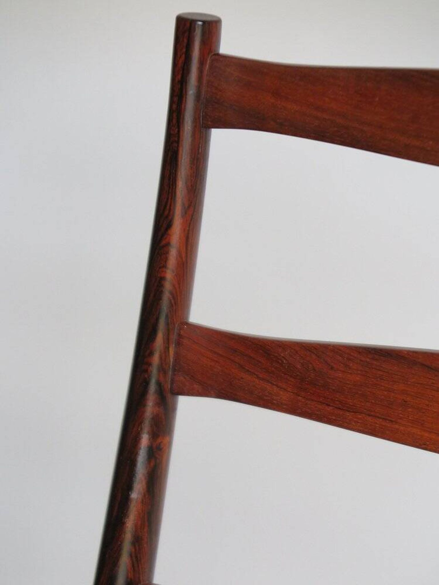 Set of Danish Dark Wood Dining Chairs by Arne Vodder, 1960s