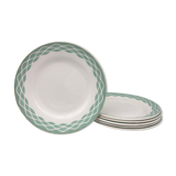 6 flat plates "Digoin Sarreguemines"- model Lola