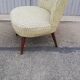 Vintage armchair beige fabric