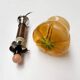 Amber colored Murano glass ceiling lamp from Italy, 1960s