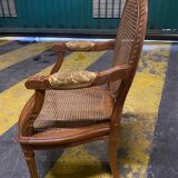 Fauteuil enfant en cannage style Louis 16