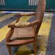 Louis 16 style cane child's armchair