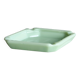 Cendrier en opaline verte, design rétro,