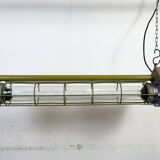 Grey Soviet Industrial Hanging Tube Light, 1970s