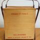 Travailleuse pliante paille de riz & bambou 1960