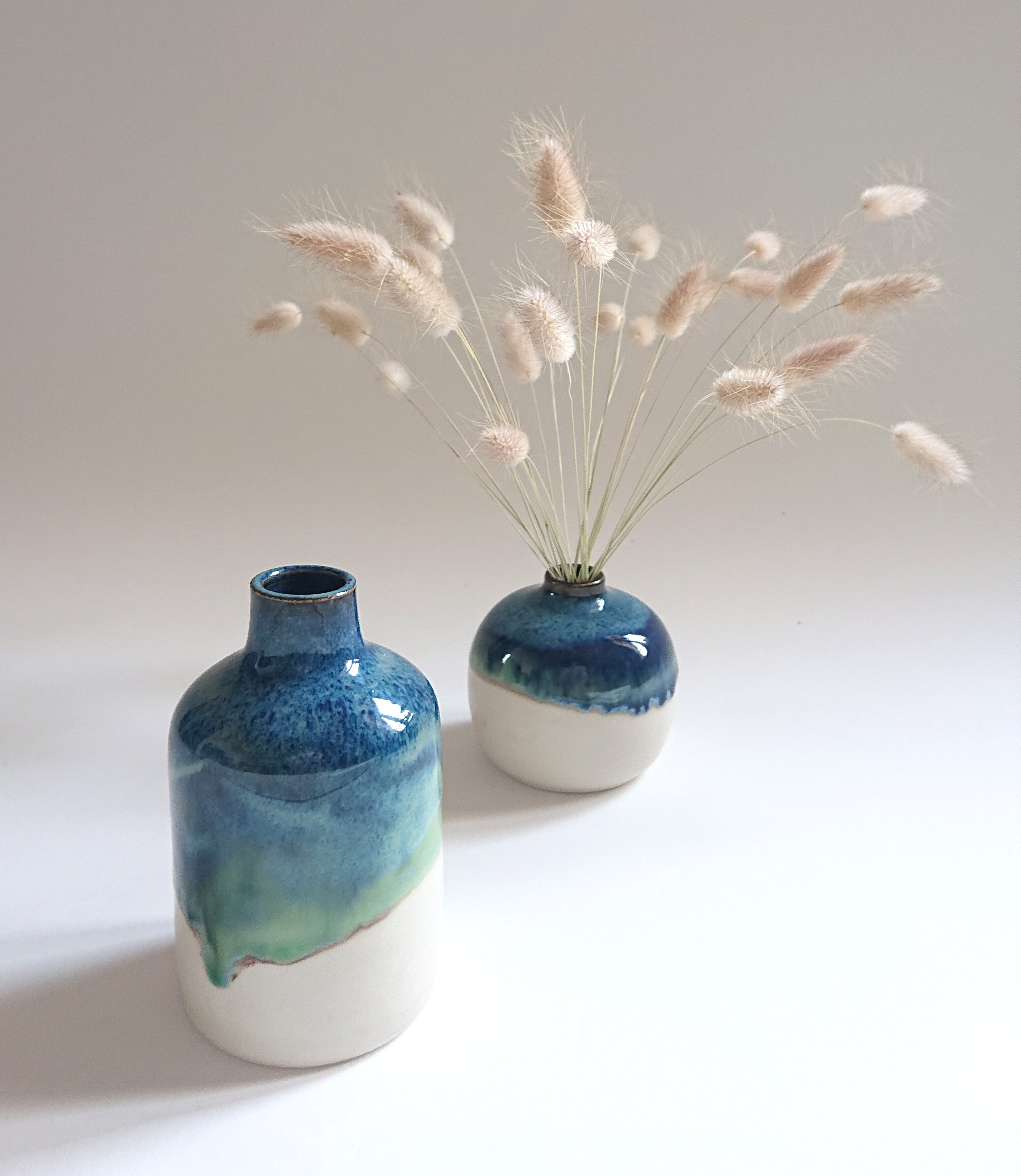 Vase blue cocoon