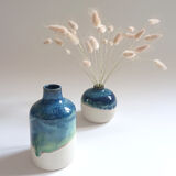 Vase blue cocoon