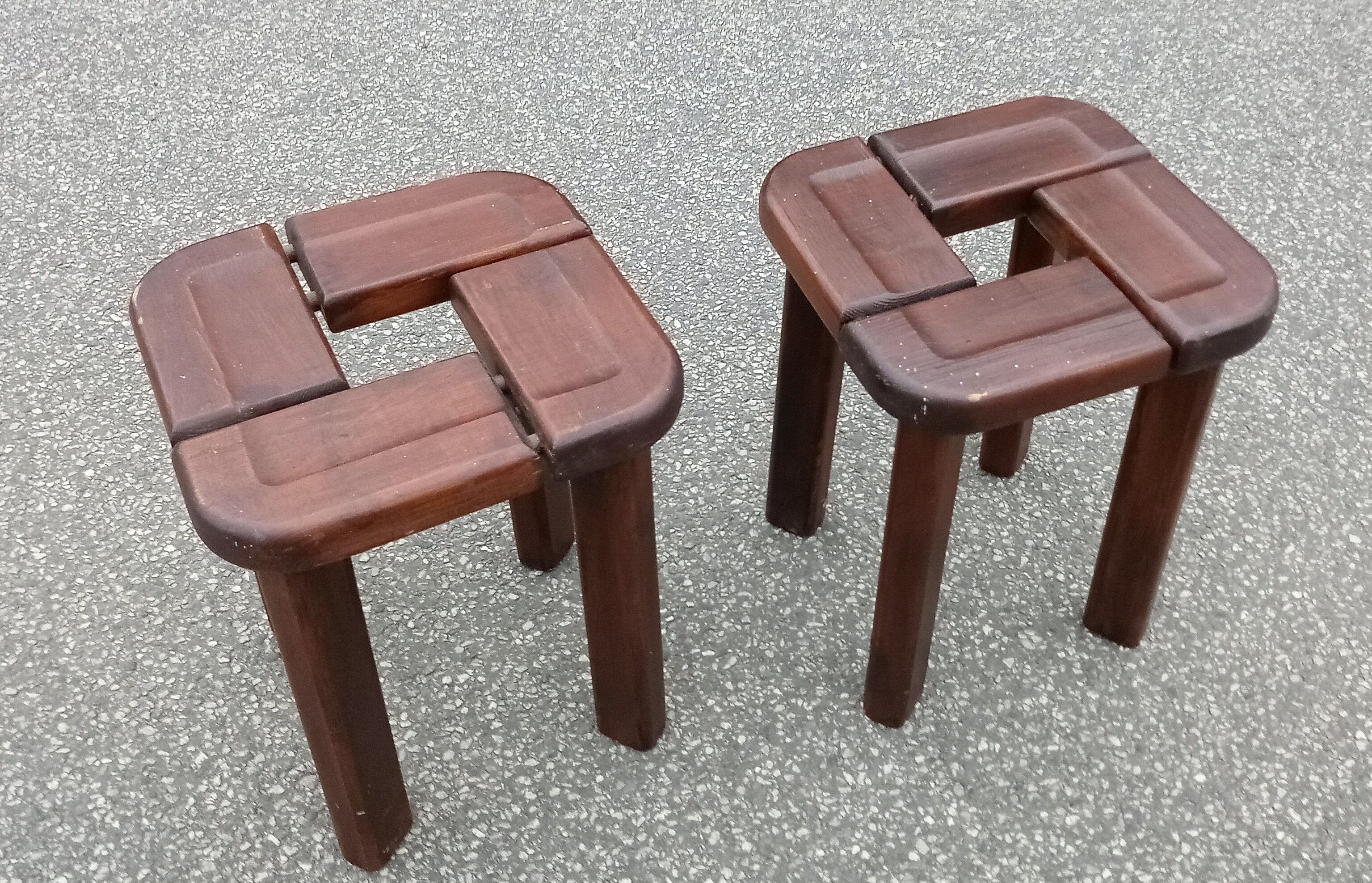 Pair stools by Olof Ottelin for Stockmann, Finnland 1958