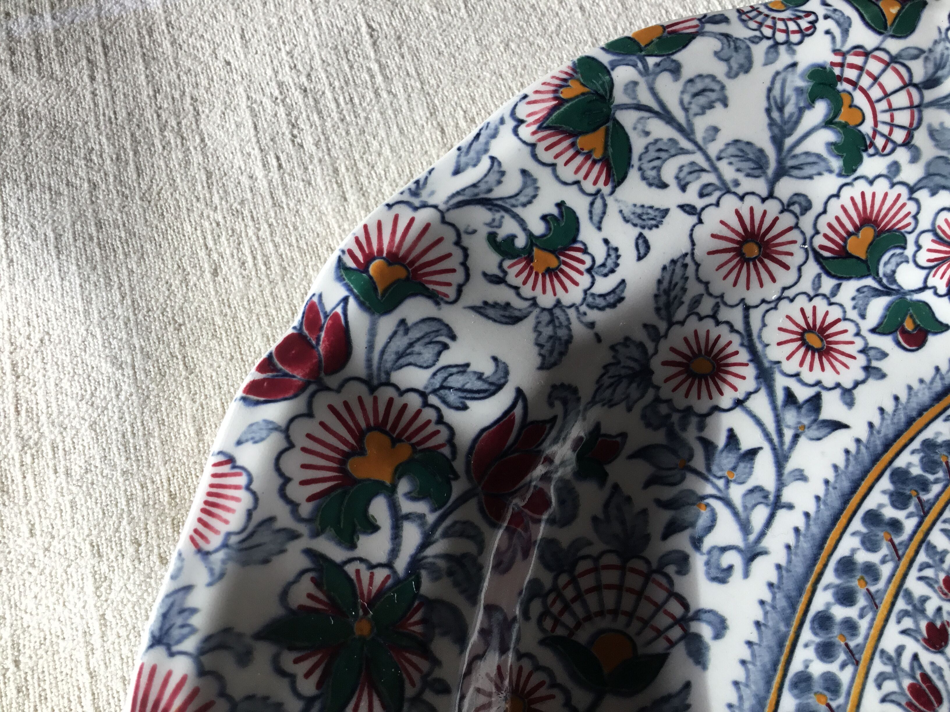 Gien earthenware plate