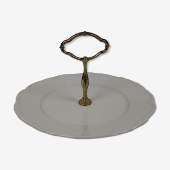 Plat rond céramique Edelstein avec anse en laiton