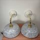 Pair of blue wall sconces