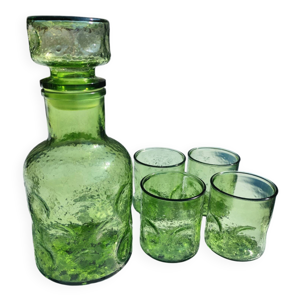 Carafe et verre Vintage